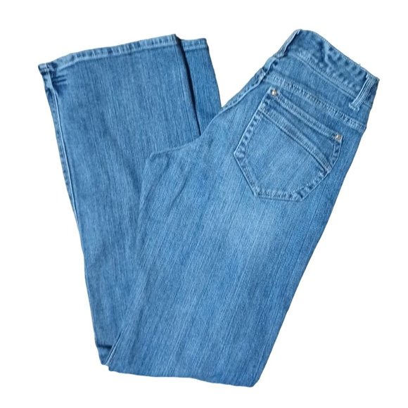 Aeropostale Jeans Womens Size 9 / 10 Long Hailey Skinny Flare Low Rise Stretch B - Picture 1 of 14